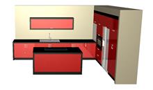 עיצוב מטבח דגם קורן מטבחי יגל